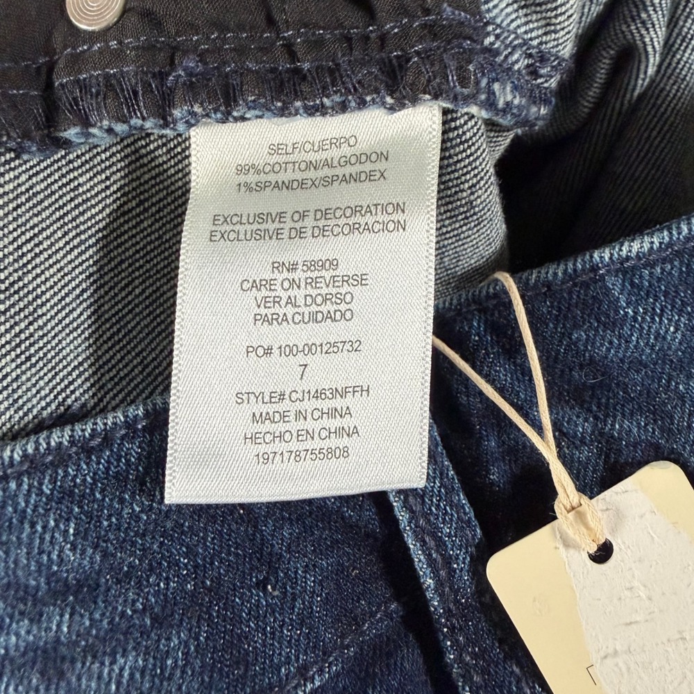 Copper Key The Crop Straight Jeans Womens 7 High Rise Dark Wash Denim CJ1463NFFH - Picture 3 of 8